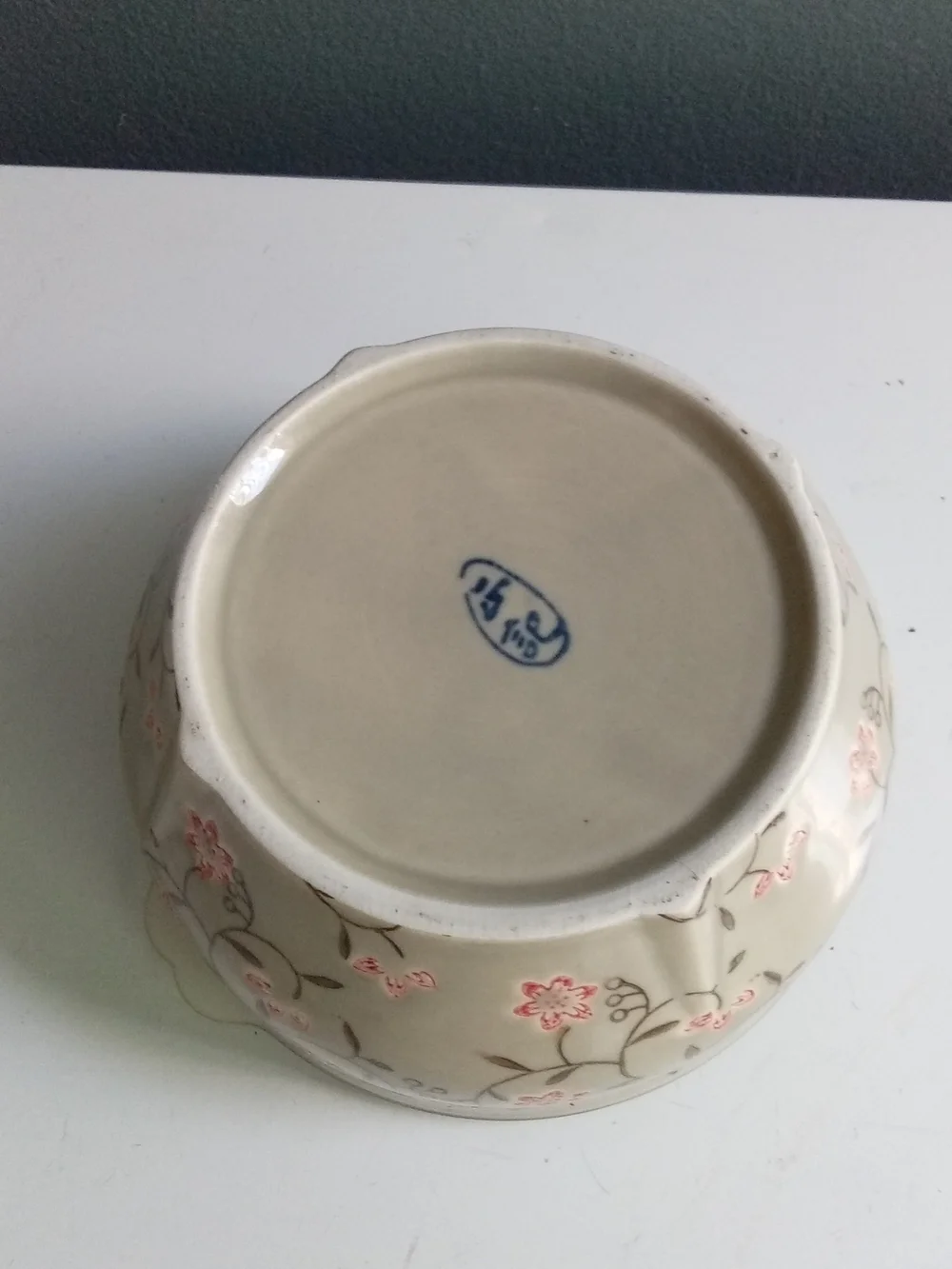 Ceramic Floral Storage Bowl with Vented Lid Pink Cherry Blossom Microwave‎ Safe